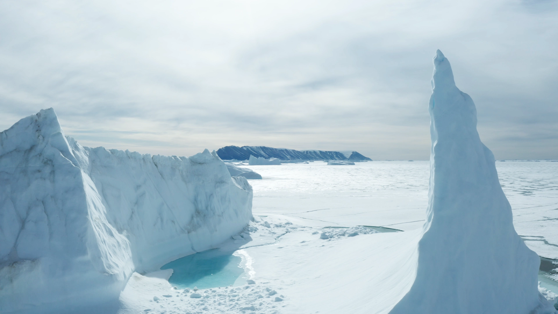 Icy landscape.
